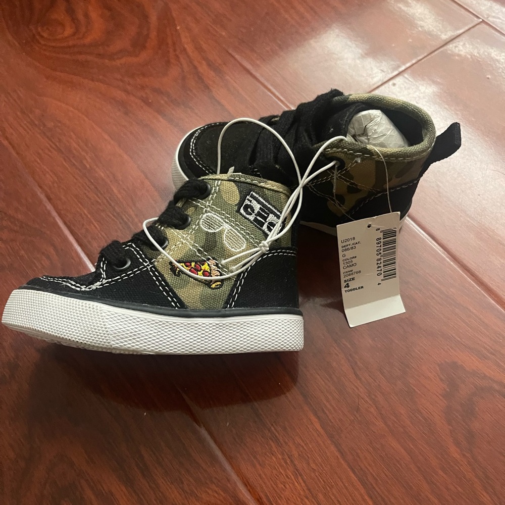 Carter's Black and Green Kids Sneakers